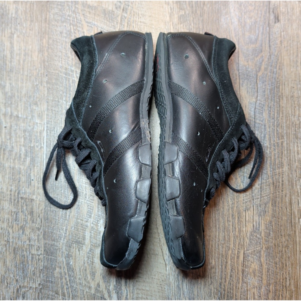 Vintage Diesel Evelyn Shoes Leather Sneakers Women's Size 7.5 Black Y2K Suede - Picture 11 of 14